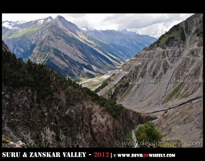 The Switch Backs of Zozi La Pass on Srinagar - Kargil Highway