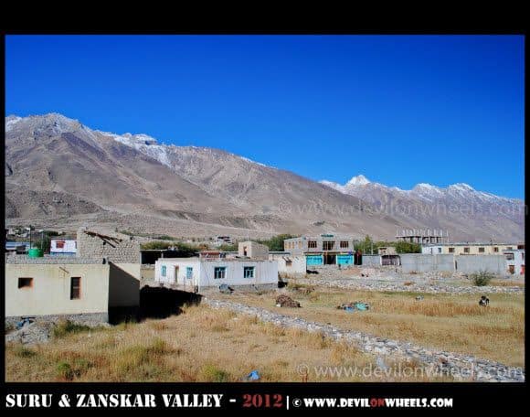 Views of Padum Village in Zanskar