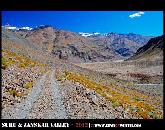 Leading its way to Zongkhul Monastery in Zanskar Valley