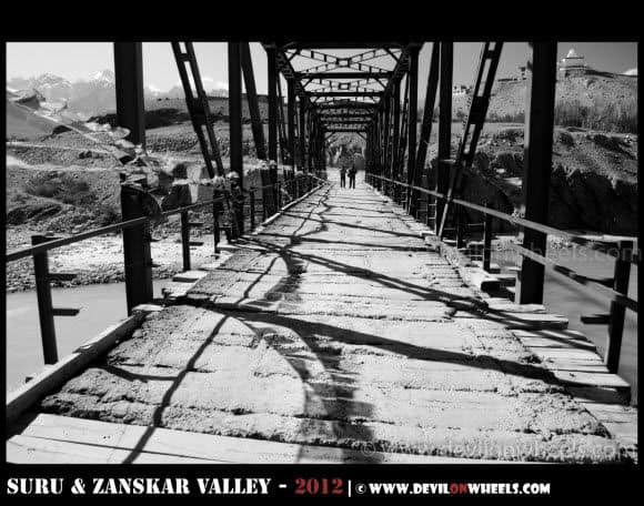 A Bridge at Padum Village in Zanskar Valley