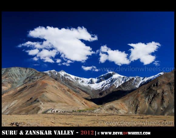 Views near Stongde Monastery in Zanskar Valley