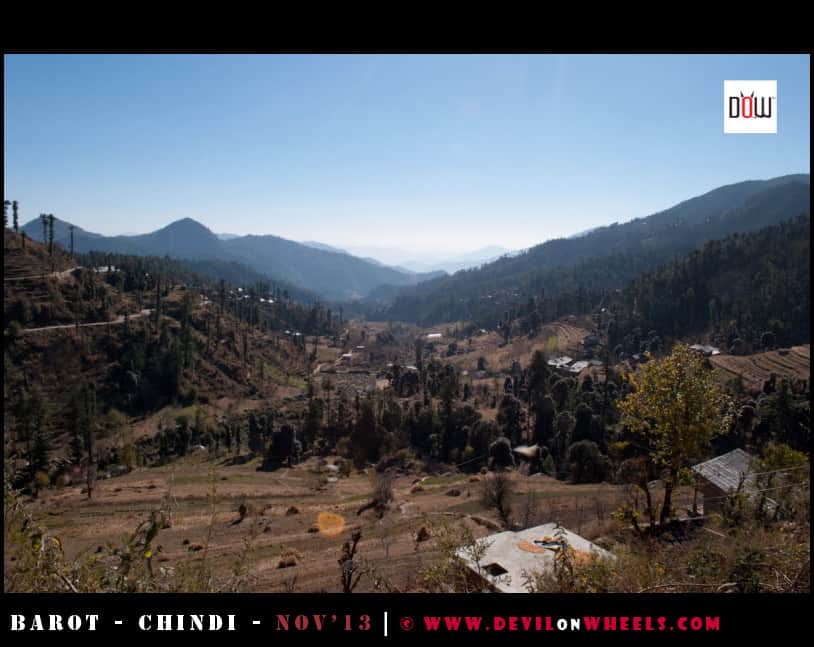 The views as seen on the way to Chindi, Himachal