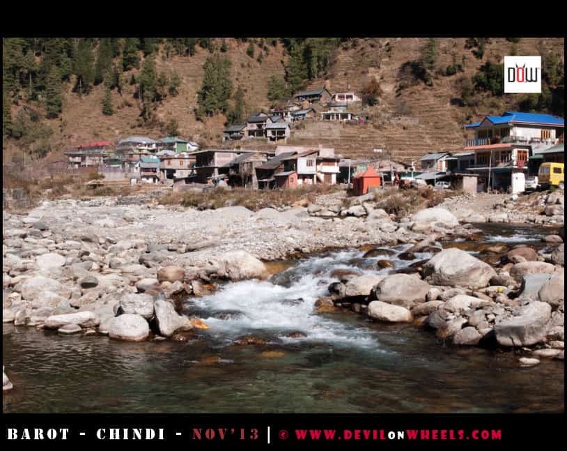 The Uhl River at Barot Village, Himachal