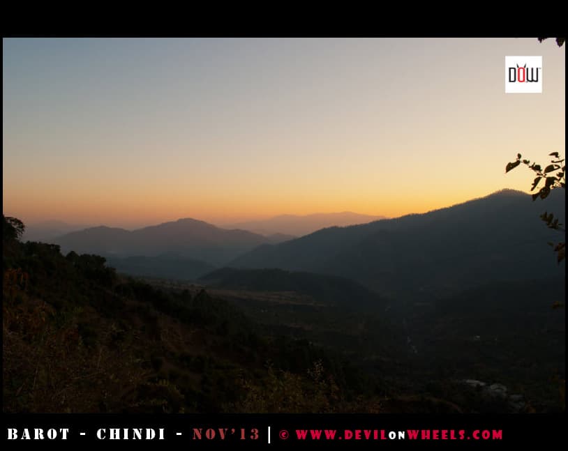 Dusk Lights & Colors about to fall on the way to Barot
