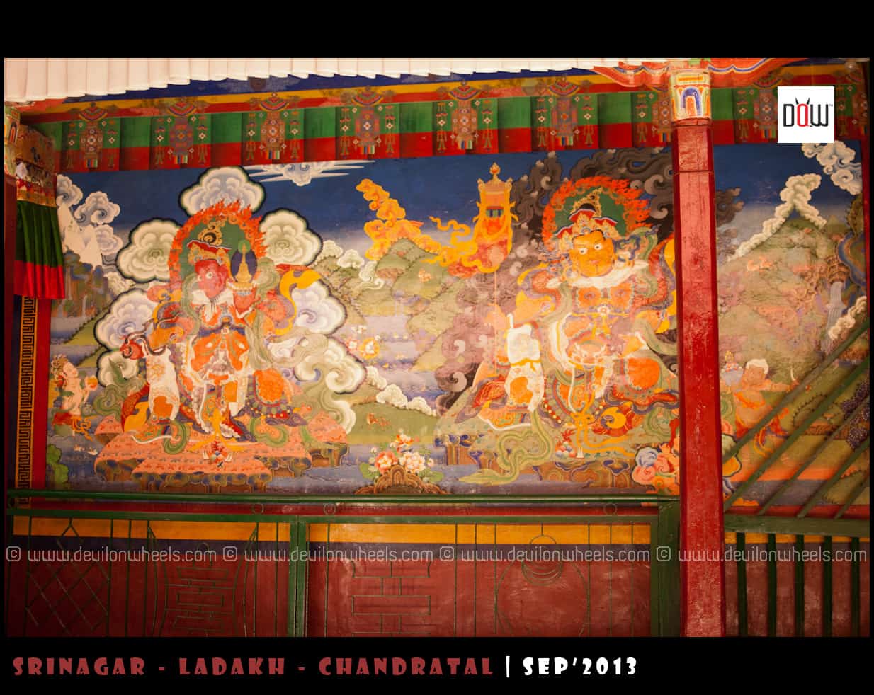 Paintings at Lamayuru Monastery