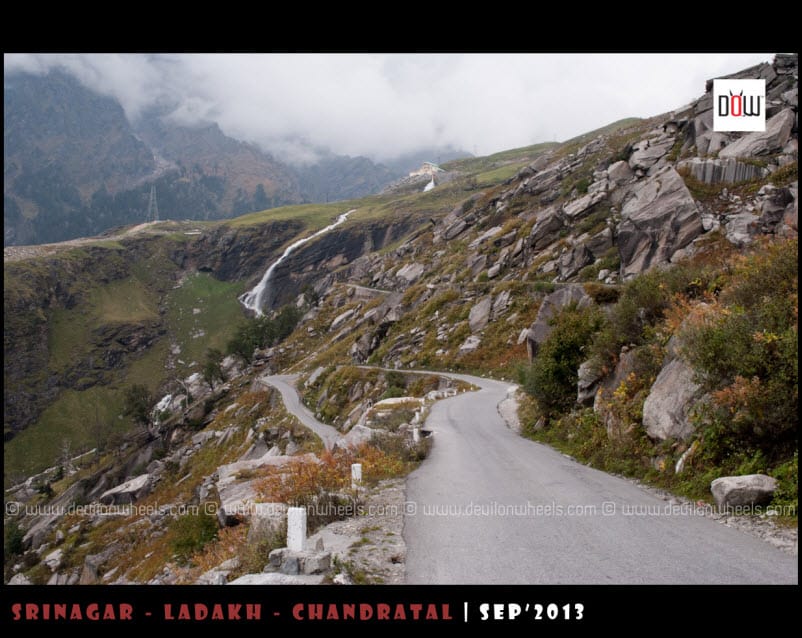 The Road to Manali from Rohtang Pass