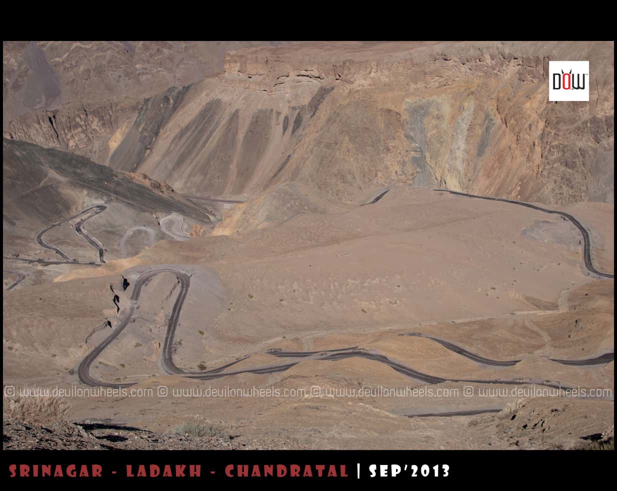 Hangroo Loops at Srinagar - Leh Highway