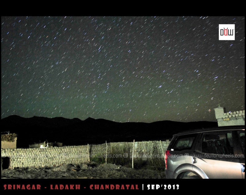 The Moving Stars and Night Sky at Hanle