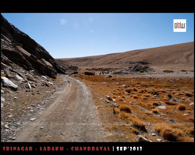 The Road Behind Towards Hanle from Kyon Tso
