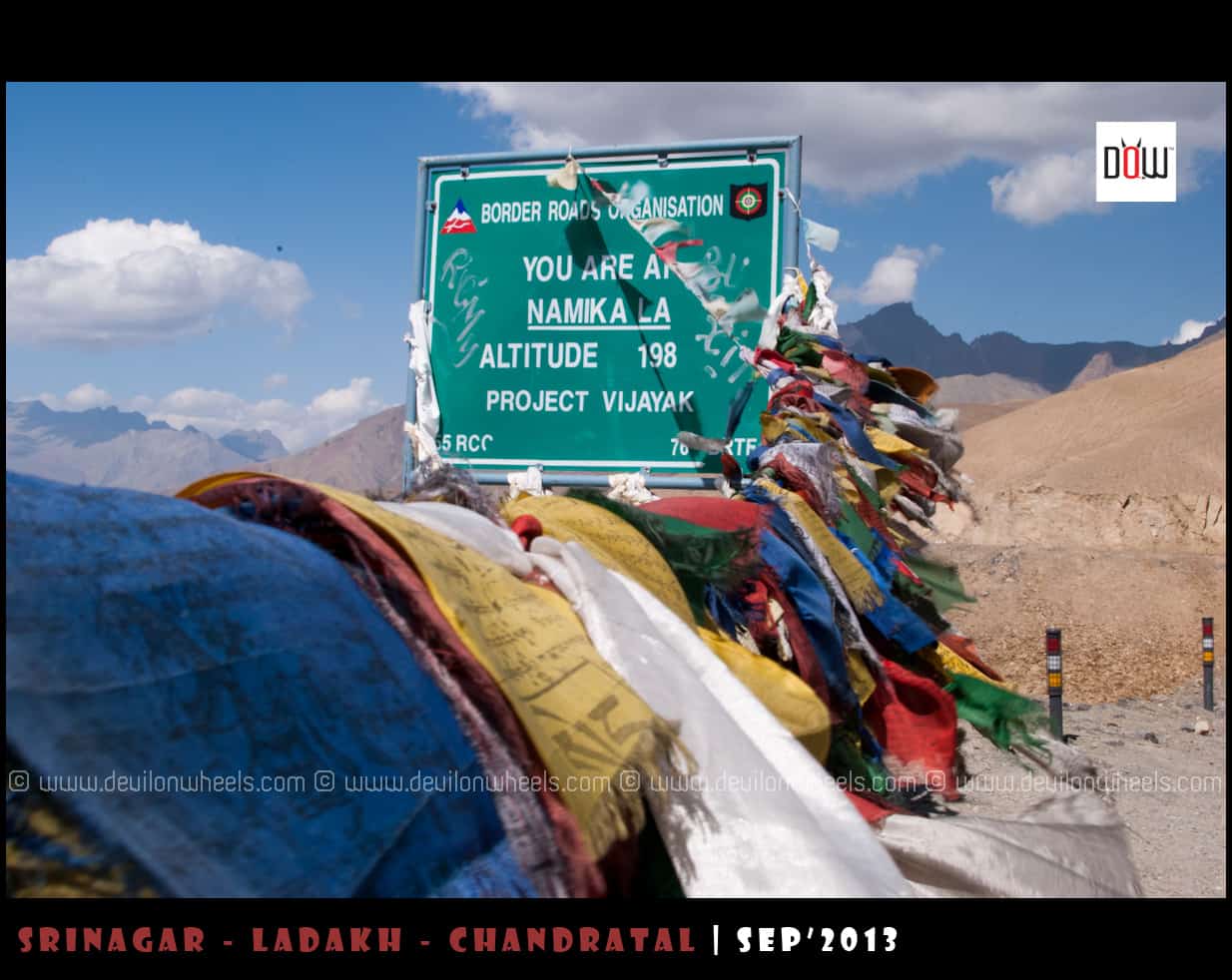 Namki La Pass on Srinagar - Leh Highway