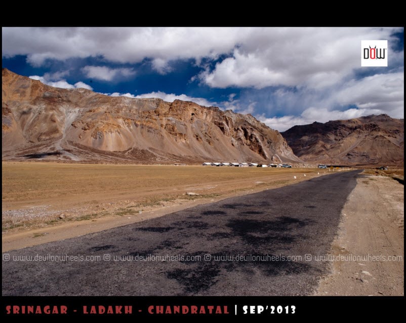 The Road towards Ladakh at Sarchu