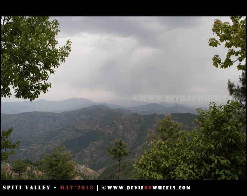 Weather turning dark near Shimla