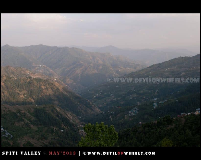 The view from Matiana Village near Narkanda