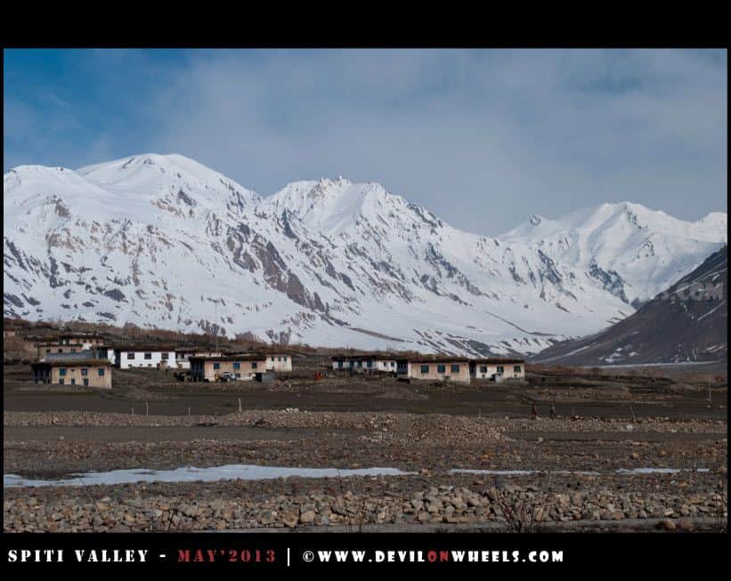 That is the picturesque Losar Village... A Closer View...