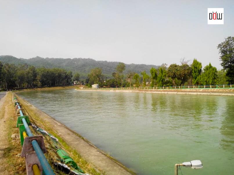 Yamuna River near Asan Barrage, Paonta Sahib