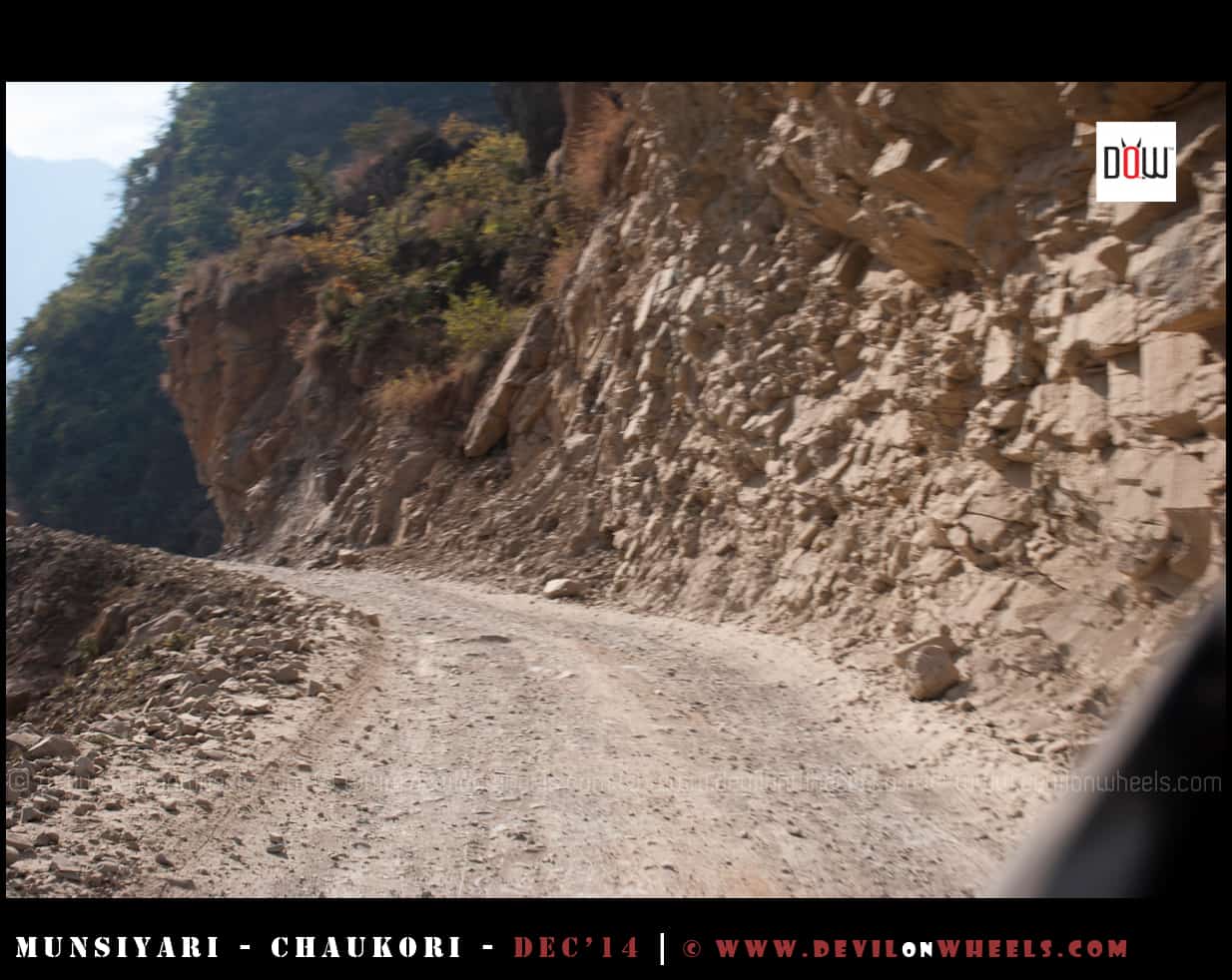 Road conditions between Jaulijibi - Dharchula