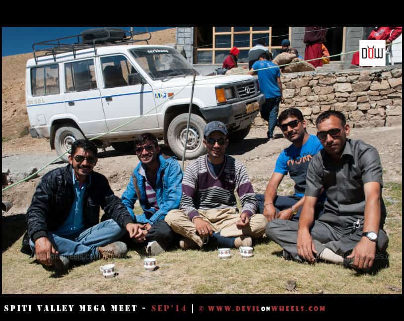 Thats the gang of drivers who supported us on trip