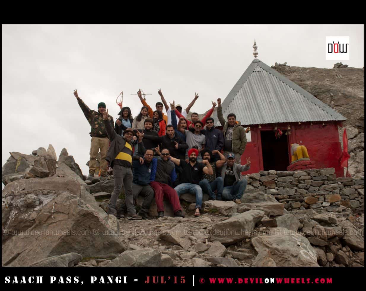 The Devils Gang at Sach Pass, Three cheers for the Spirits shown