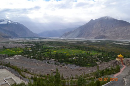 The Green Colors of Leh Village