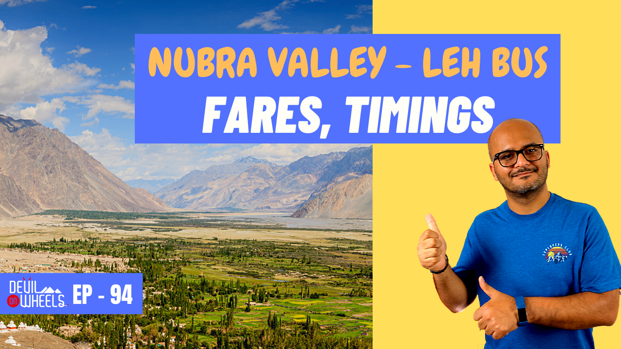 Is there any bus service from Leh to Nubra Valley?